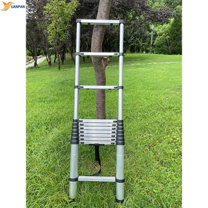 11 Step 3.2M Outdoor Portable Aluminum Lightweight Telescopic Folding Ladder