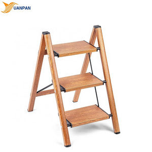 A 3 Steps Aluminum Portable Adjustable Work Platforms 72cm/28.3inch Height House Ladder