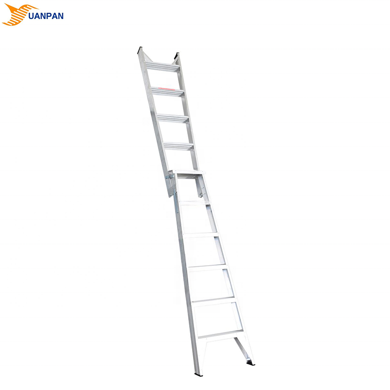 Best Aluminum 5+6 10FT Safety RV Steps Folding Attic Convertible Industry Ladder