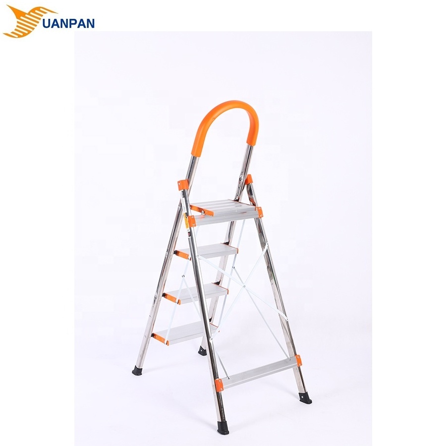 2024 Classic Style 4-Step Household Non-Slip Aluminum Pool Ladder Indoor & Outdoor Folding Feature 6 Steps