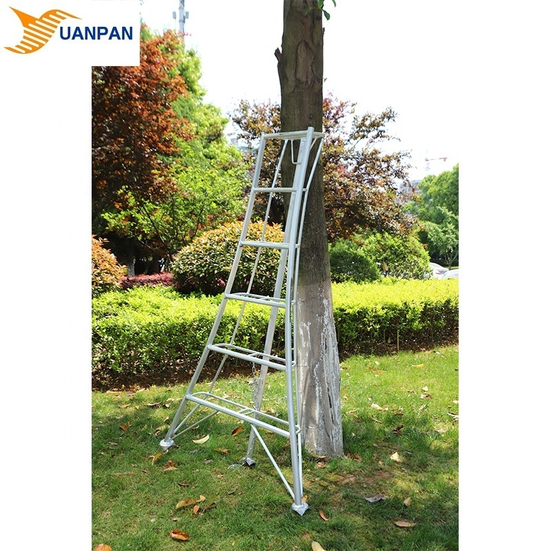 Spot Goods 5FT 2.08m Folding Stand For Hunting Tree Telescopic 6 Steps Agriculture Aluminum Ladder