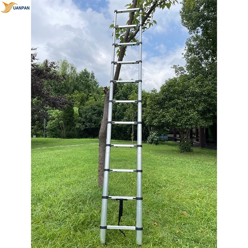 11 Step 3.2M Outdoor Portable Aluminum Lightweight Telescopic Folding Ladder