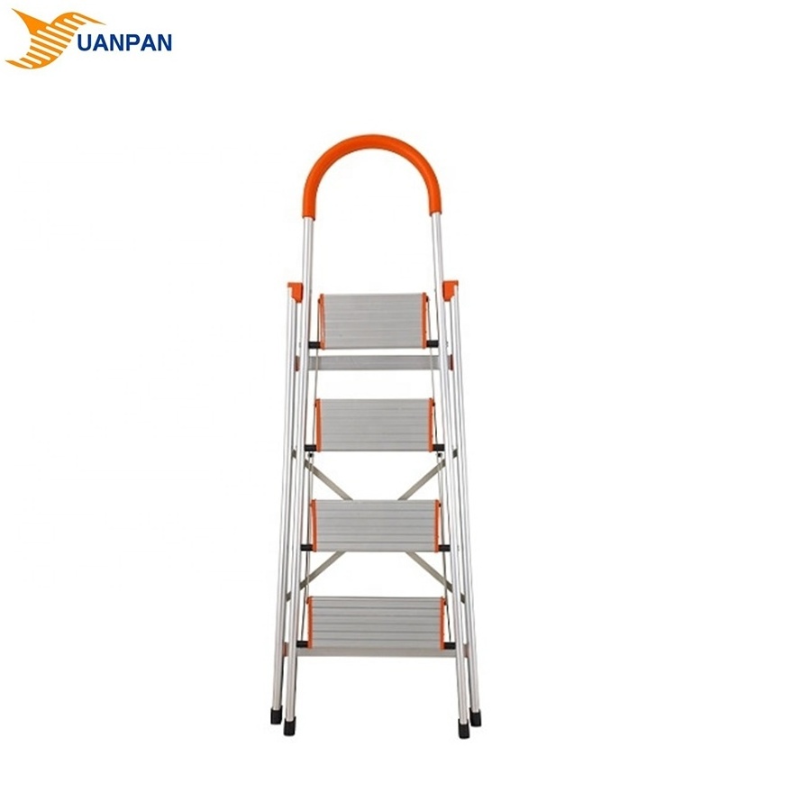 2024 Classic Style 4-Step Household Non-Slip Aluminum Pool Ladder Indoor & Outdoor Folding Feature 6 Steps