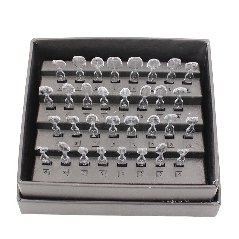 YP 32pcs Tooth Veneer Mold Dental Porcelain Teeth Veneer Aesthetic Mould Composite Anterior Fast Whitening Tools