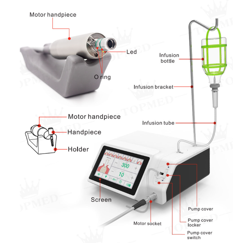 YP Dental Electric Implant Surgical Equipment 20:1 Micro Motor Brushless Fiber Optic Handpiece Motor