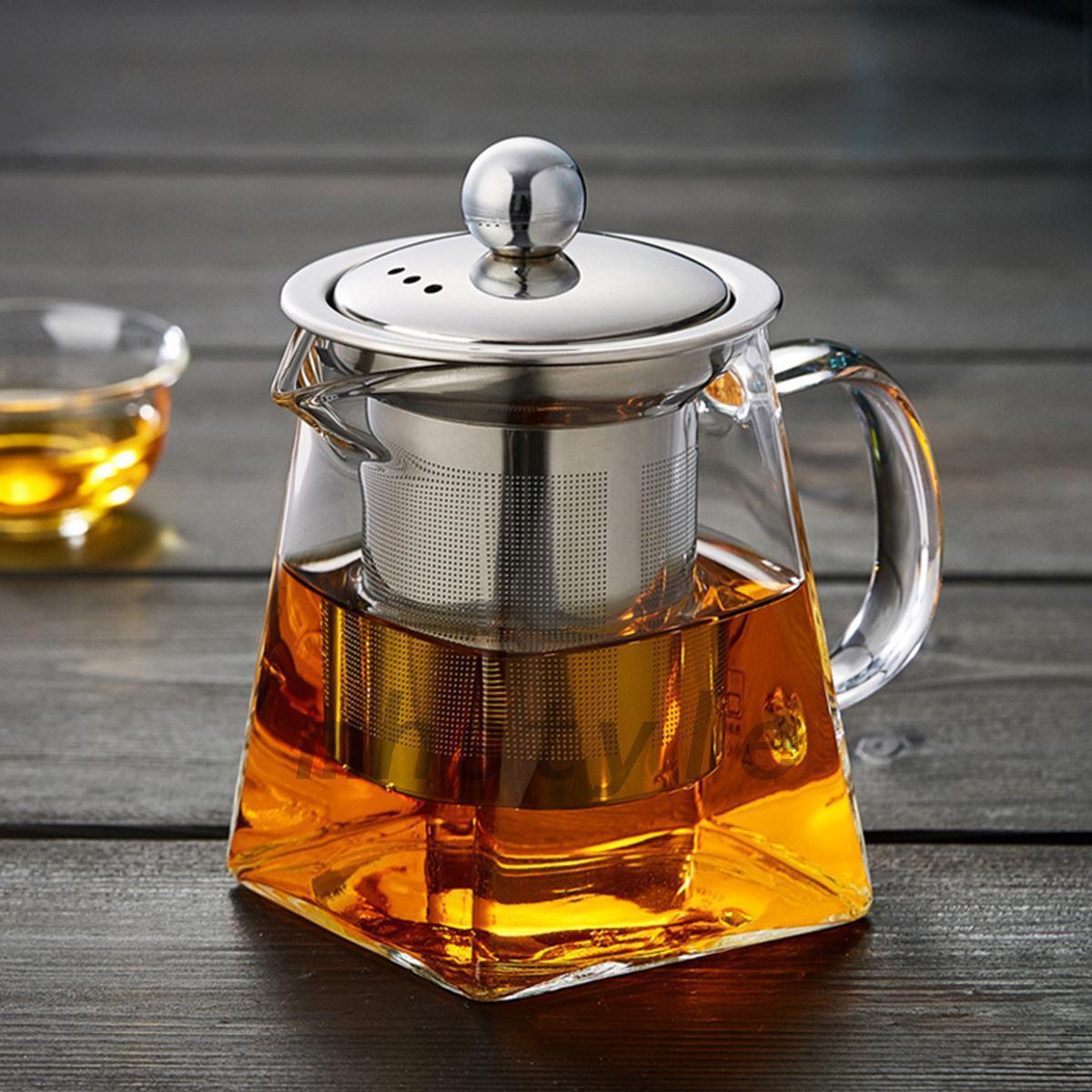 high borosilicate glass tea set glass teapot for tea with infuser