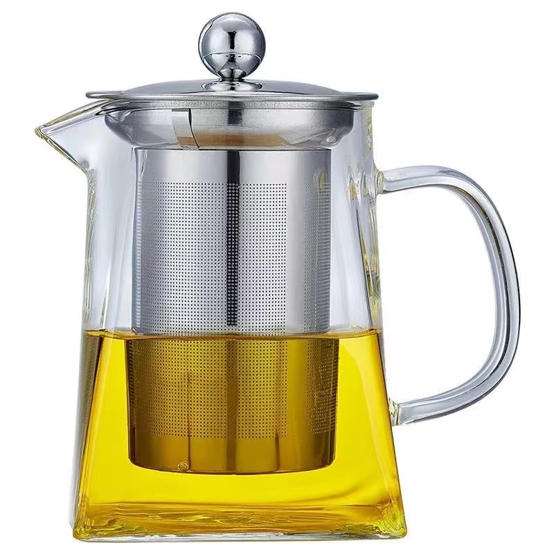 Kitchen Blooming Glass Kettle Hammer Girder gooseneck coffee tea pot Teapot Stovetop Safe Base Warmer