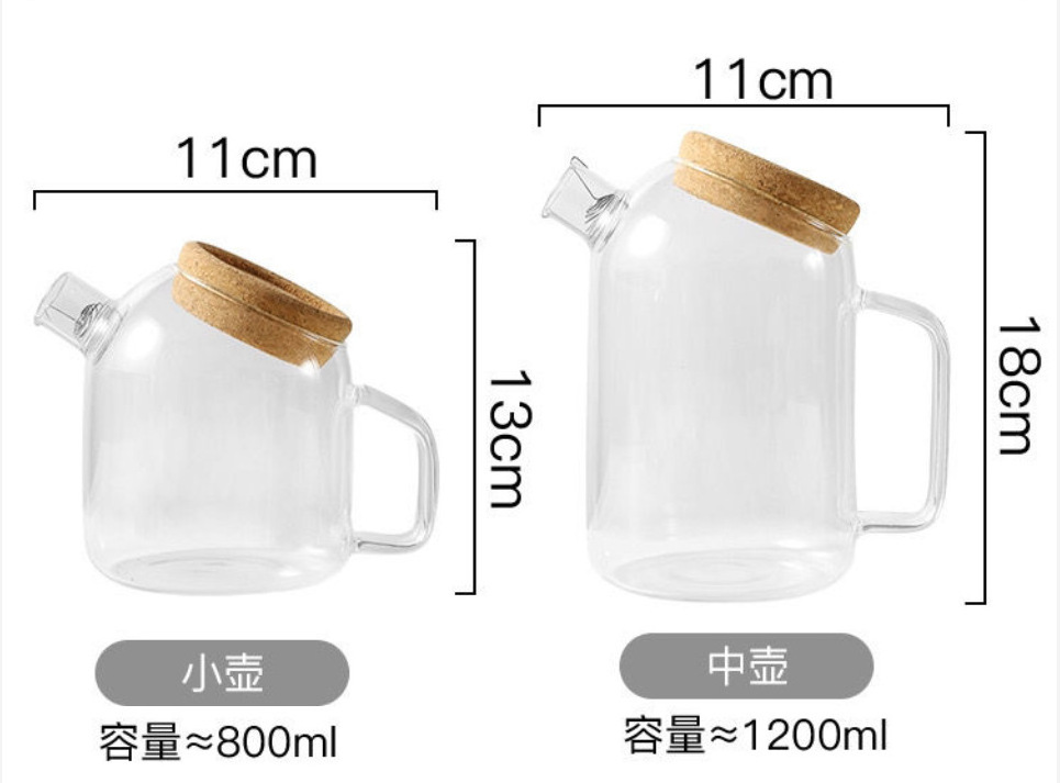 Handmade borosilicate glass pitcher drinking water jug set glass and jug set borosilicate glass carafe