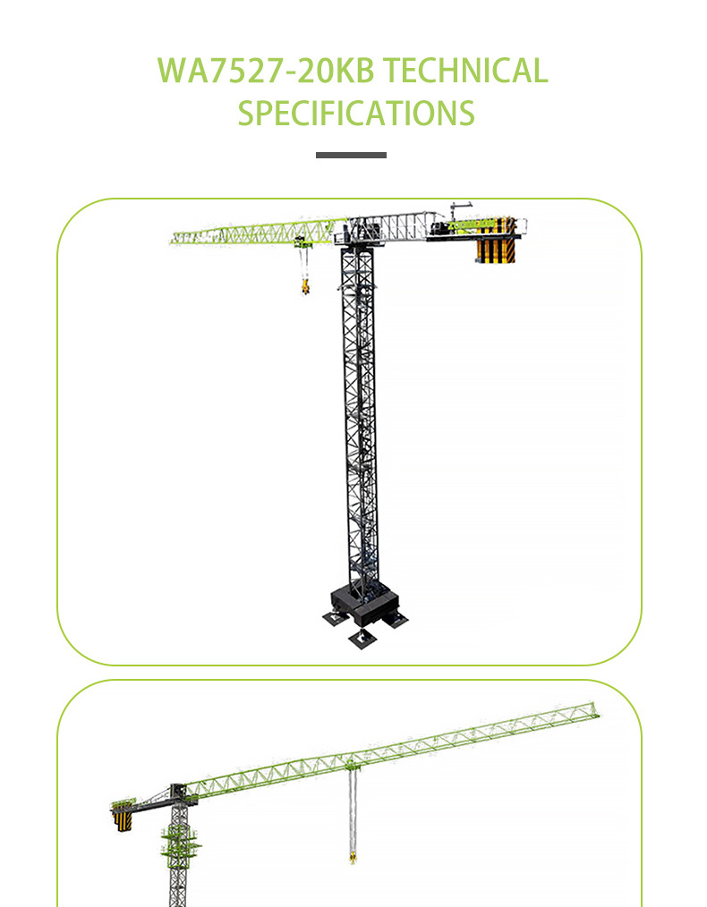 including shipping 50 meter tower crane hydrlic high quality