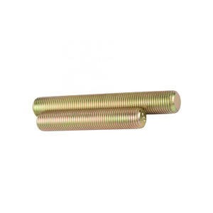 China supplier A193 B7 high quality yellow zinc plated metric threaded rod studbolt