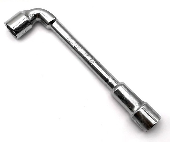 6mm-24mm pipe spanner l shape hex car spare tire lug wrench l type double end perforated socket wrench