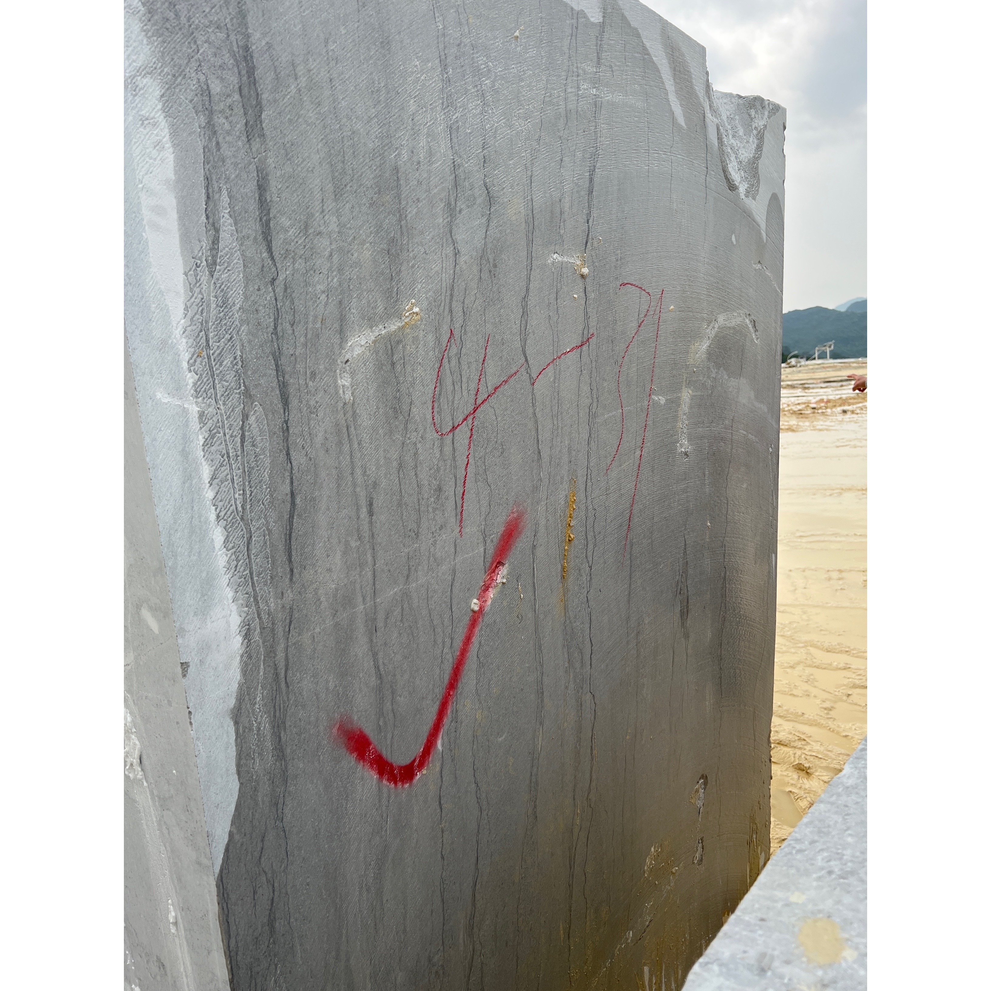 Guangxi Own Quarry Wholesale Grey Marble Block Price Large Raw Marble Block