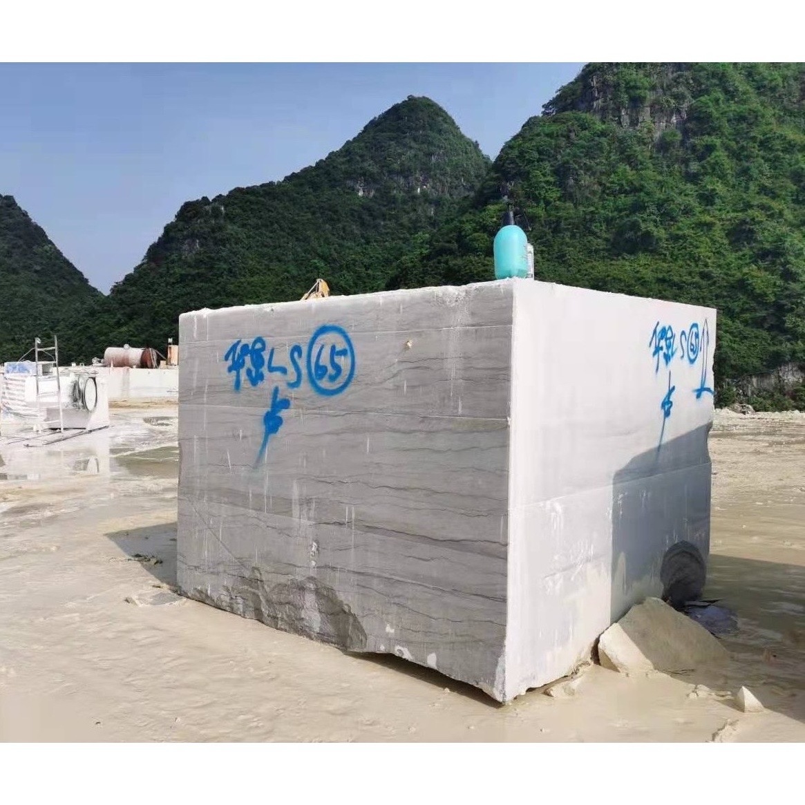 B-Class Best Selling Durable Using Rough Marble Block Grey Marble Block Own Quarry Natural Stone Blocks