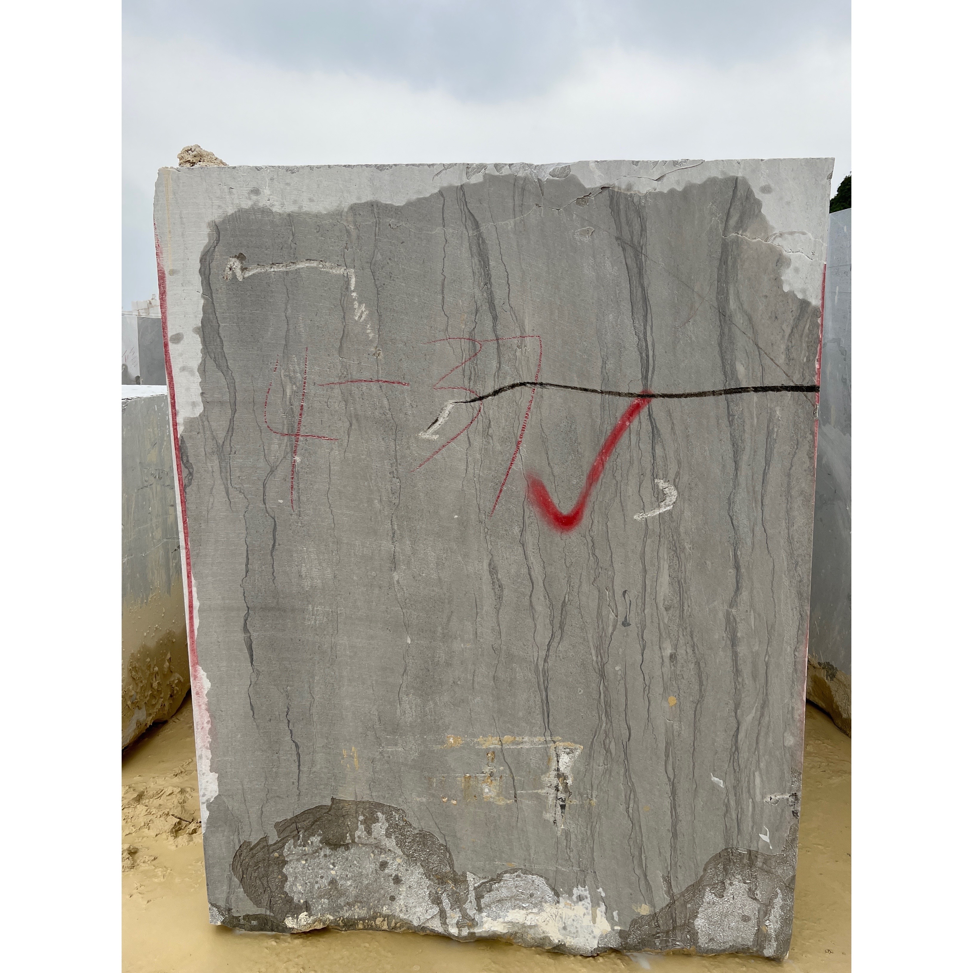 B-Class Best Selling Durable Using Rough Marble Block Grey Marble Block Own Quarry Natural Stone Blocks