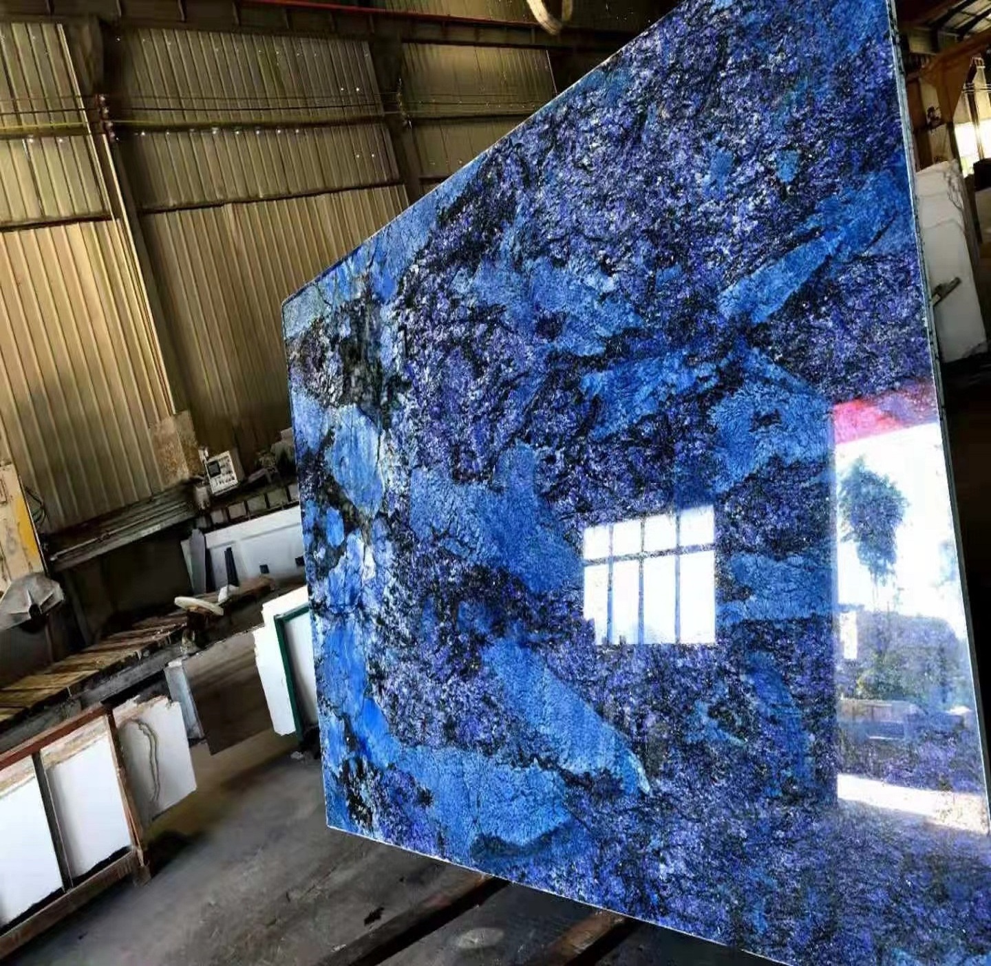 2023 New Design Backlit Blue Dream Marble Onyx  For Kitchen Countertop And Wall Decoration