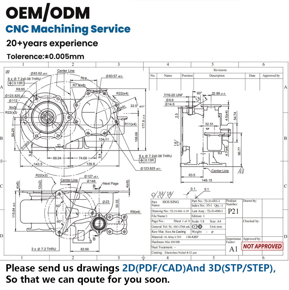 China Shenzhen OEM CNC Manufacturer Customized Metal Parts Aluminum Anodized Aluminum Components