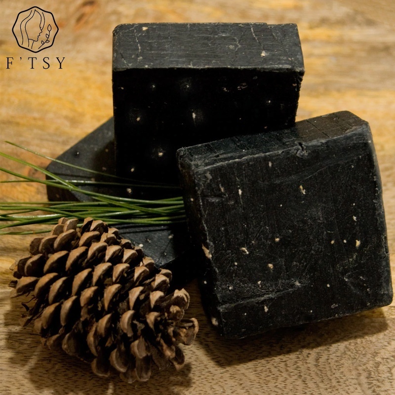 Private Label Body Face Moisturizing Deep Cleaning Nourishing Bacteriostatic Oatmeal Activated Charcoal Pine Bath Soap