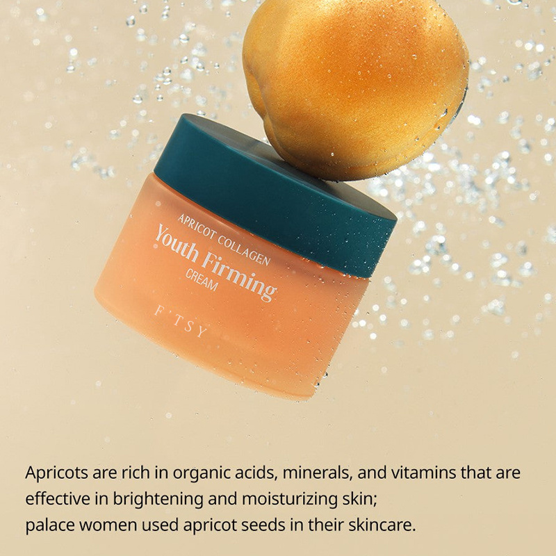 Private Label Korean Apricot Collagen Youth Firming Anti-aging Moisturizer Liposome Face Whitening Cream