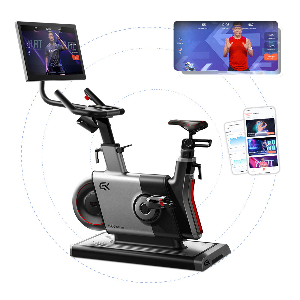 YPOO luxury 2024  Fitness Indoor Bicycle Bicicletas de Spinning Bike Home Gym 10kg Flywheel exercise spin bike with YPOOFIT app