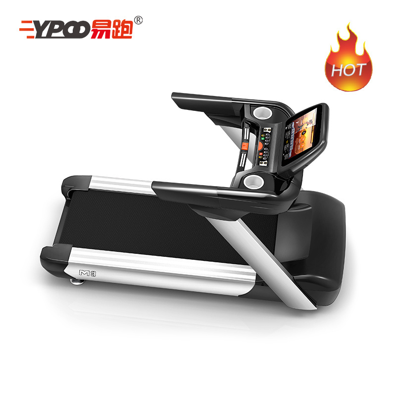 YPOO motorized treadmill new design ac motor luxury gym fitness equipment commercial treadmill