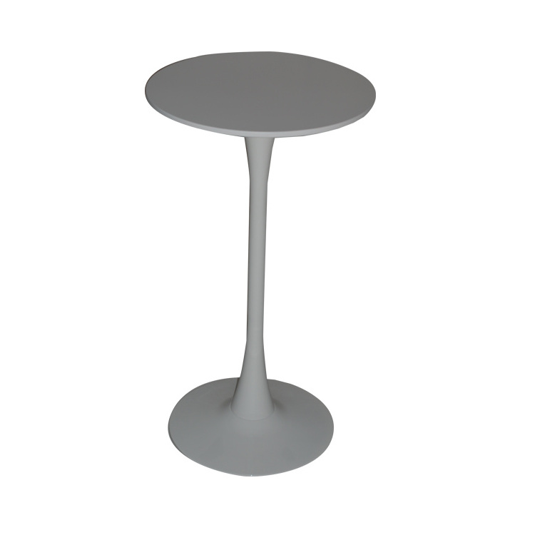 Factory Outlet Mdf Top Outdoor High Bar Furniture Round Bar Table For Home With Metal Base