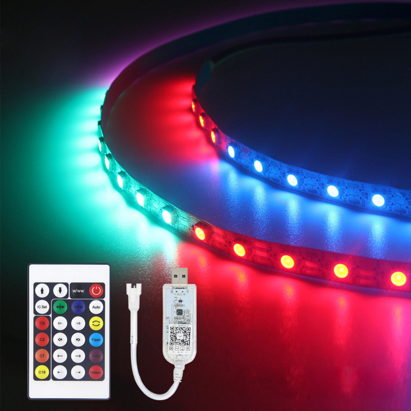 IP67 5050RGB 60Leds/M LED Strip DC12V LED Strip Light/LED Flex Smart Digital LED Strip Bar