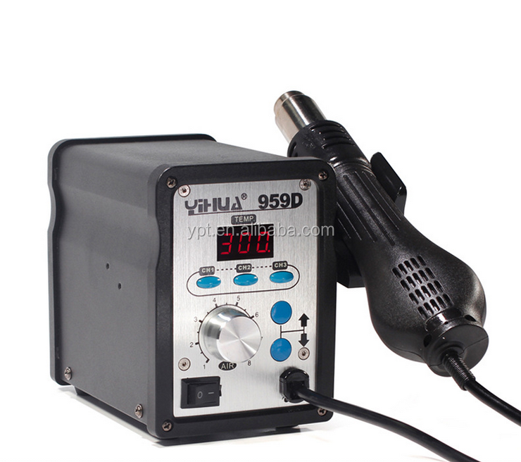 YIHUA 959D Hot Air Rework station with display and temperature control