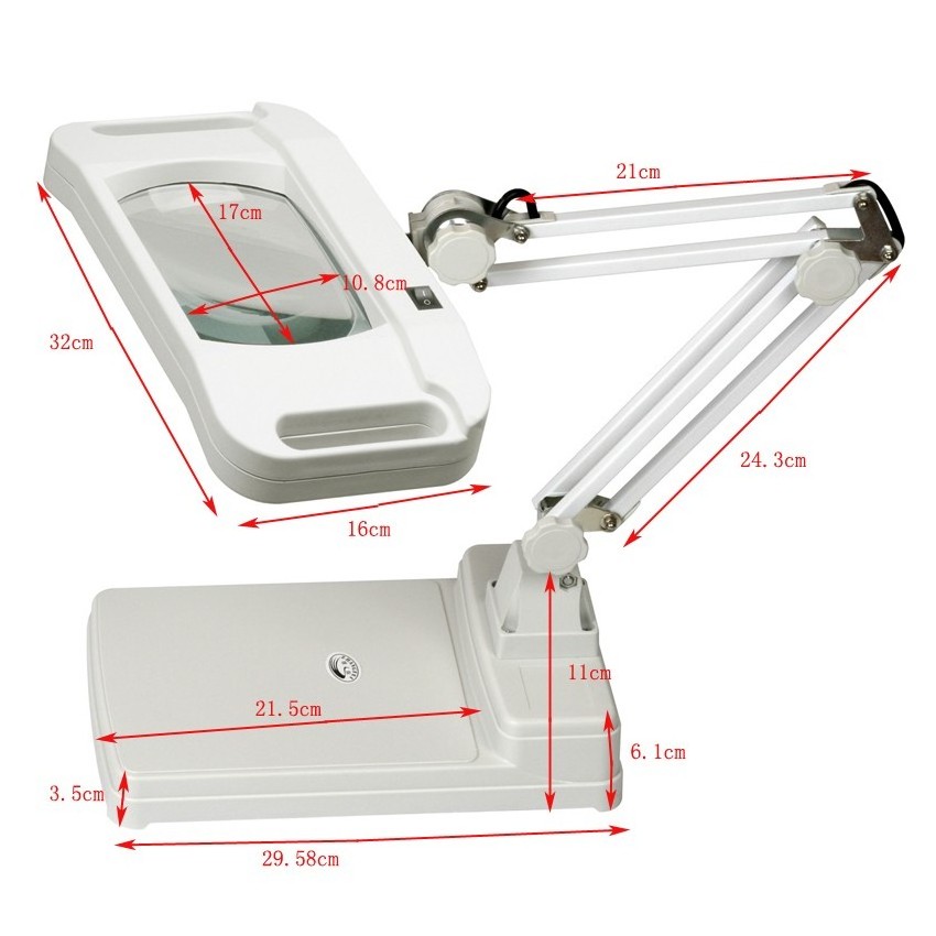 86I 10X Magnifying glass Lamp/Industrial Magnifying glass/10X Lamp magnifier