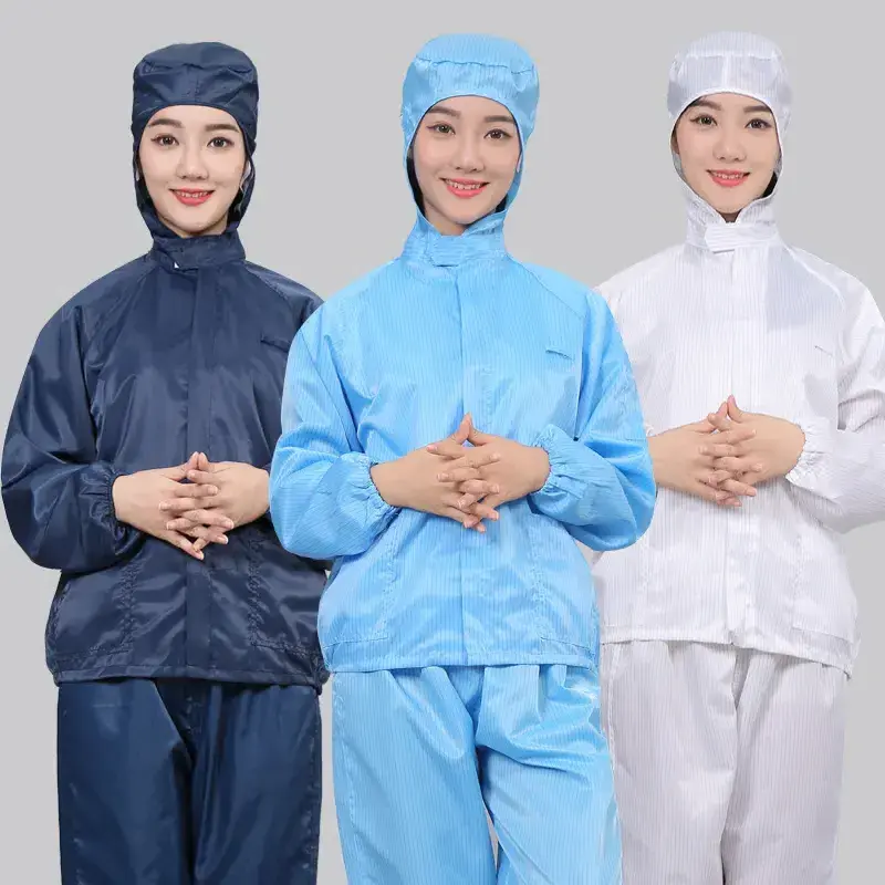 N02 antistatic suit esd clothes/ESD Antistatic Safety Suit / Industrial esd antistatic suit workwear