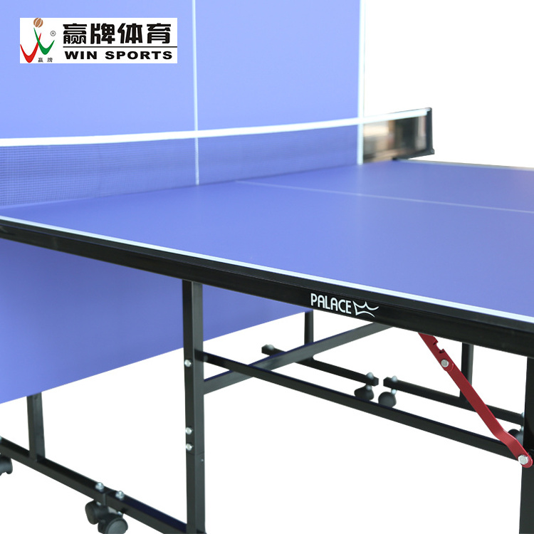 3%OFF!factory hot sale indoor folded table tennis tables top with net more durable cheap price mesa de pingpong tables