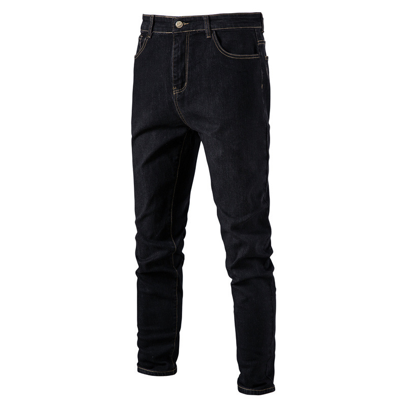 2023 custom wholesale  men's jeans  pants Solid skinny jeans design men slim denim jeans