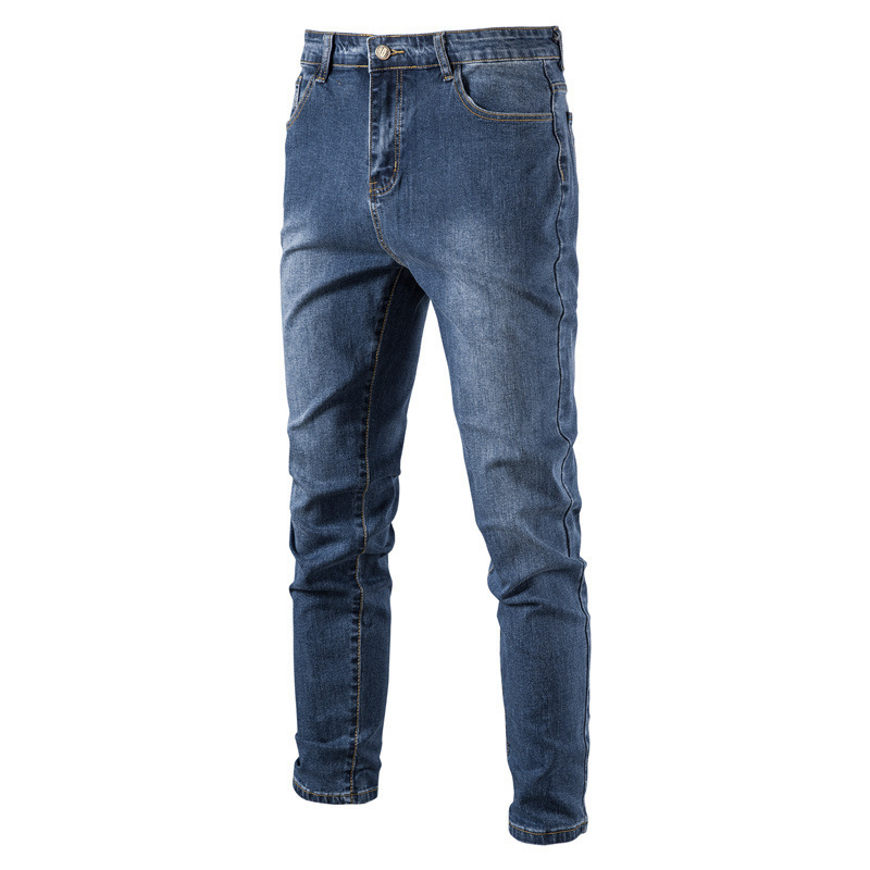 2023 custom wholesale  men's jeans  pants Solid skinny jeans design men slim denim jeans