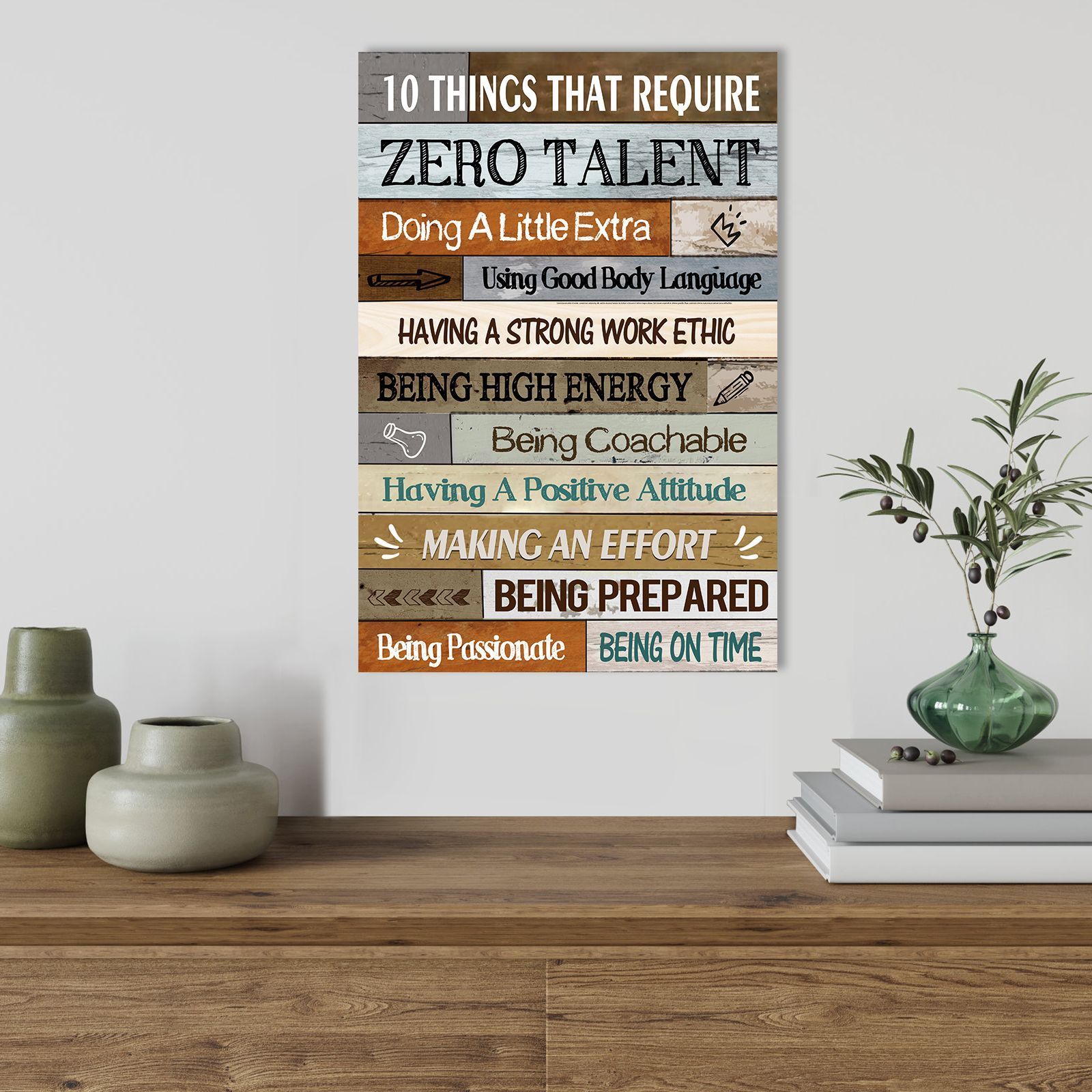 Inspirational Quotes Wall Decor 10 Things That Require Wall Art Motivational Canvas Prints Framed