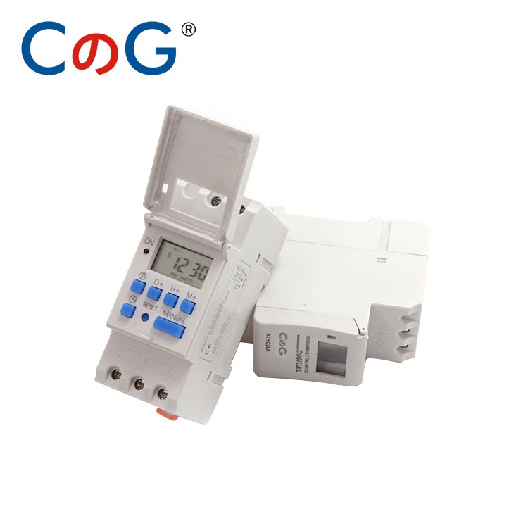 Din Rail Programmable Digital Timer Switch Relay Control Power 220V 230V 6A 10A 16A 20A 25A 30A Timer Switch