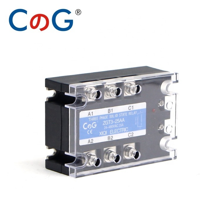 CG 10A 25A 40A AA Three Phase SSR AC Control AC Aluminum Radiator For 40AA Heat Sink SSR 220VAC To AC Sink Solid State Relay