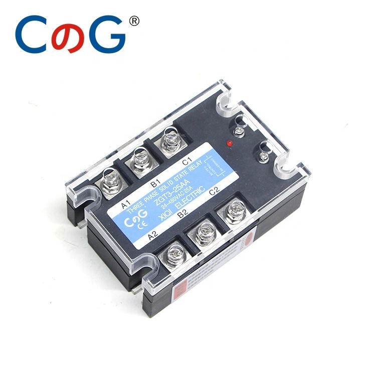 CG 10A 25A 40A AA Three Phase SSR AC Control AC Aluminum Radiator For 40AA Heat Sink SSR 220VAC To AC Sink Solid State Relay