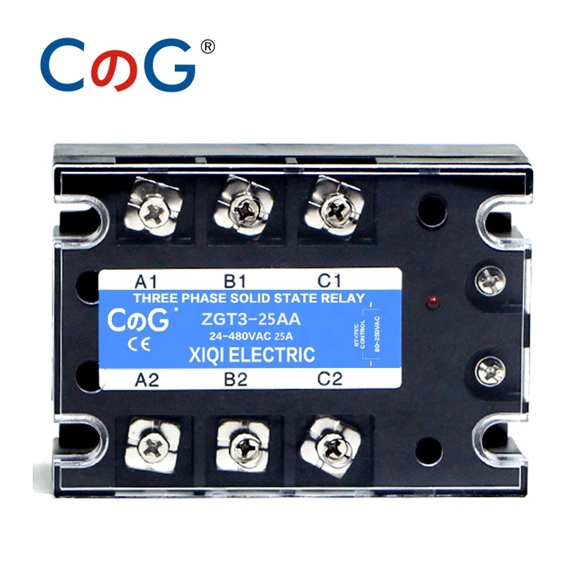 CG 10A 25A 40A AA Three Phase SSR AC Control AC Aluminum Radiator For 40AA Heat Sink SSR 220VAC To AC Sink Solid State Relay