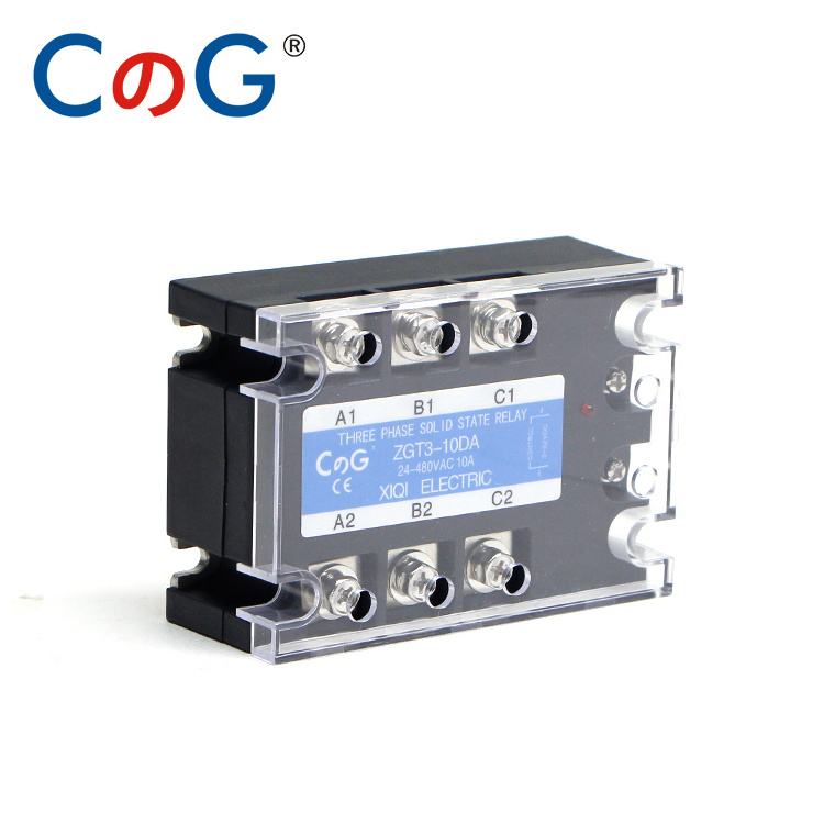 CG 3 Phase 10A 25A 40A DA Three Phase SSR 3-32V DC Control 24-480V AC Solid State Relay SSR AC Three DC-AC