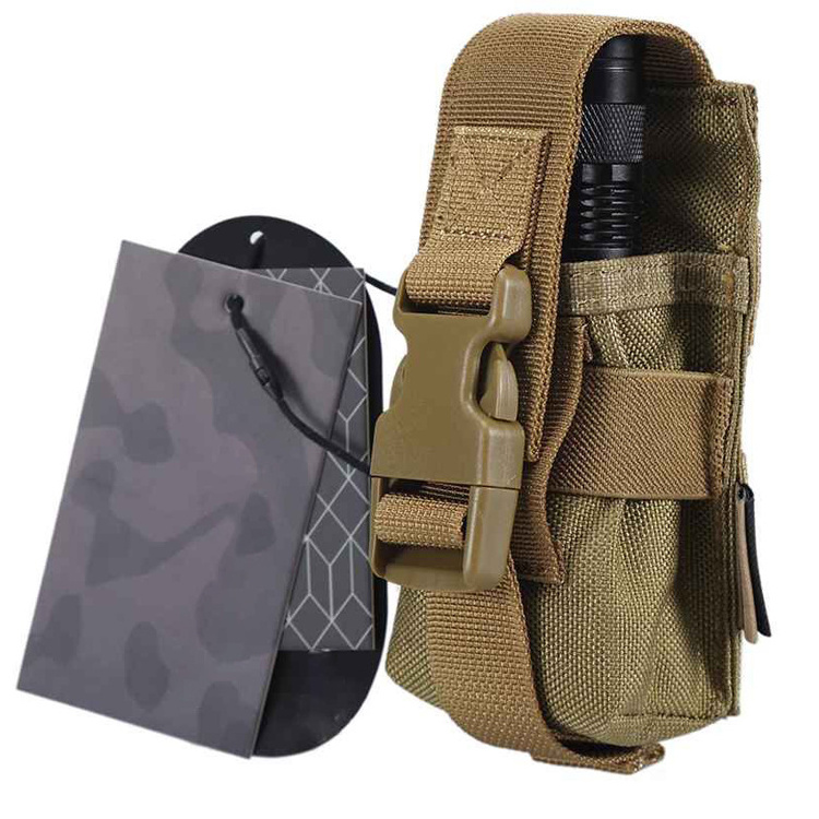 Heavy Duty Custom Nylon Belt Flashlight Carry Case Torch Pouch Holster Holder For LED Handheld Flashlights