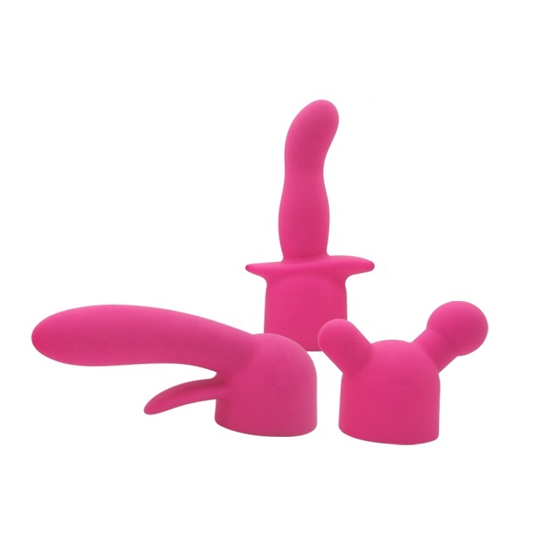 40mm Massager Three Heads Attachment Vibrating Massage Cap for Wand Massager