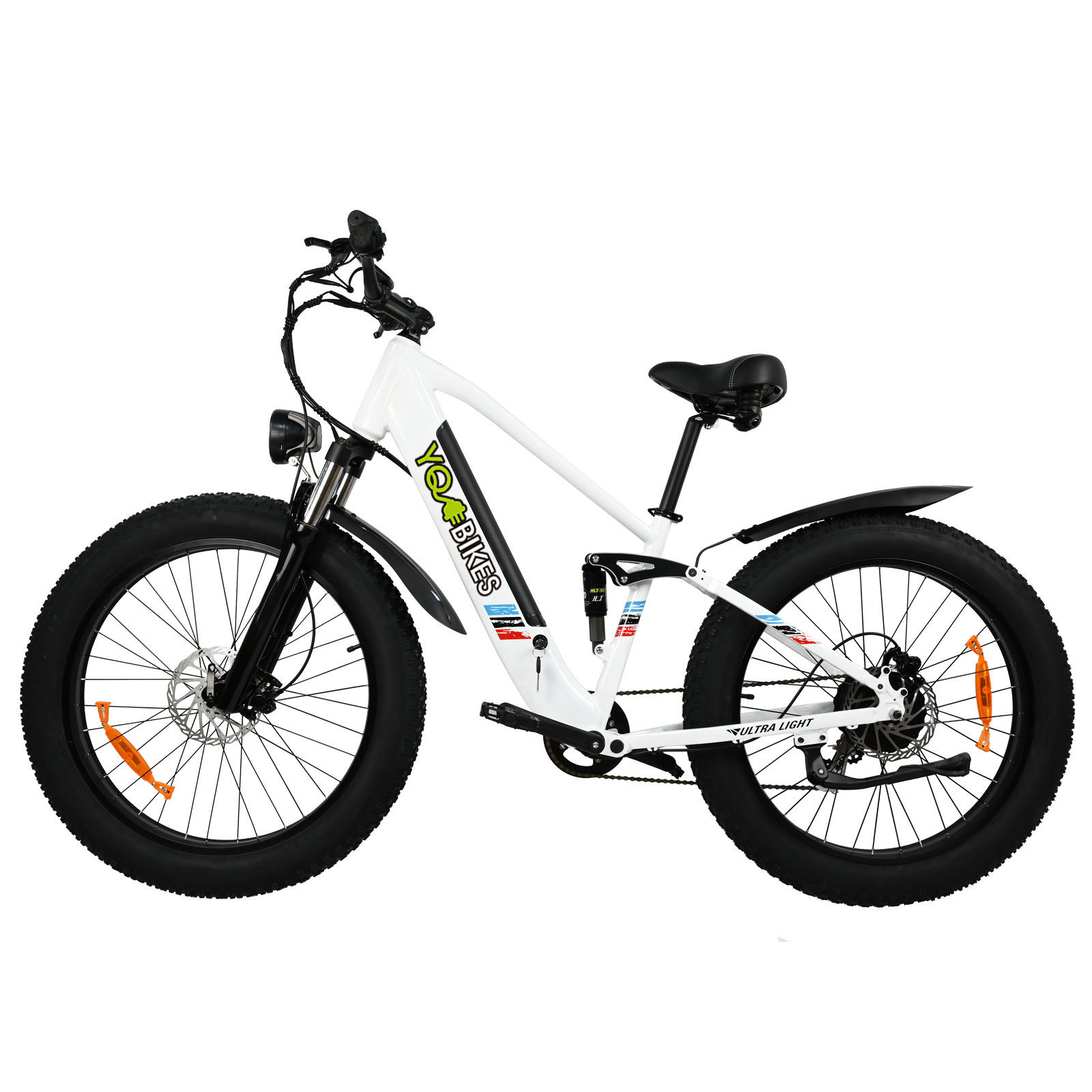 USA warehouse new style e-bike 500W12Ah 26inch e dirt bike 8 speed oil brake e bikes mountain e-bike electric fat tire bike