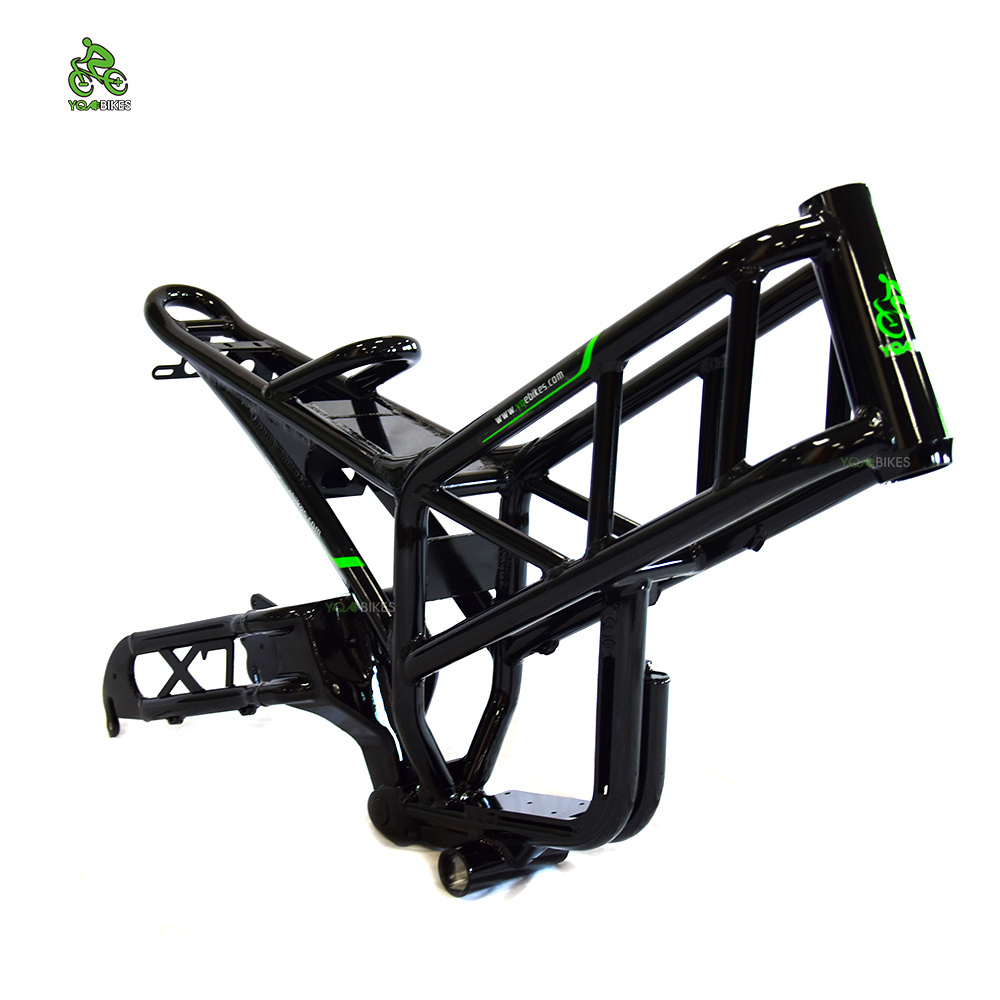 Dropshipping New Electric Fat Bicycle Frame Stealth Bomber Electric Bike Frame Kit Frameset :Battery Box+Frame+Seat