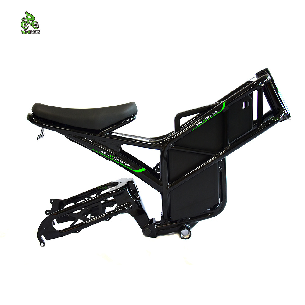 Dropshipping New Electric Fat Bicycle Frame Stealth Bomber Electric Bike Frame Kit Frameset :Battery Box+Frame+Seat