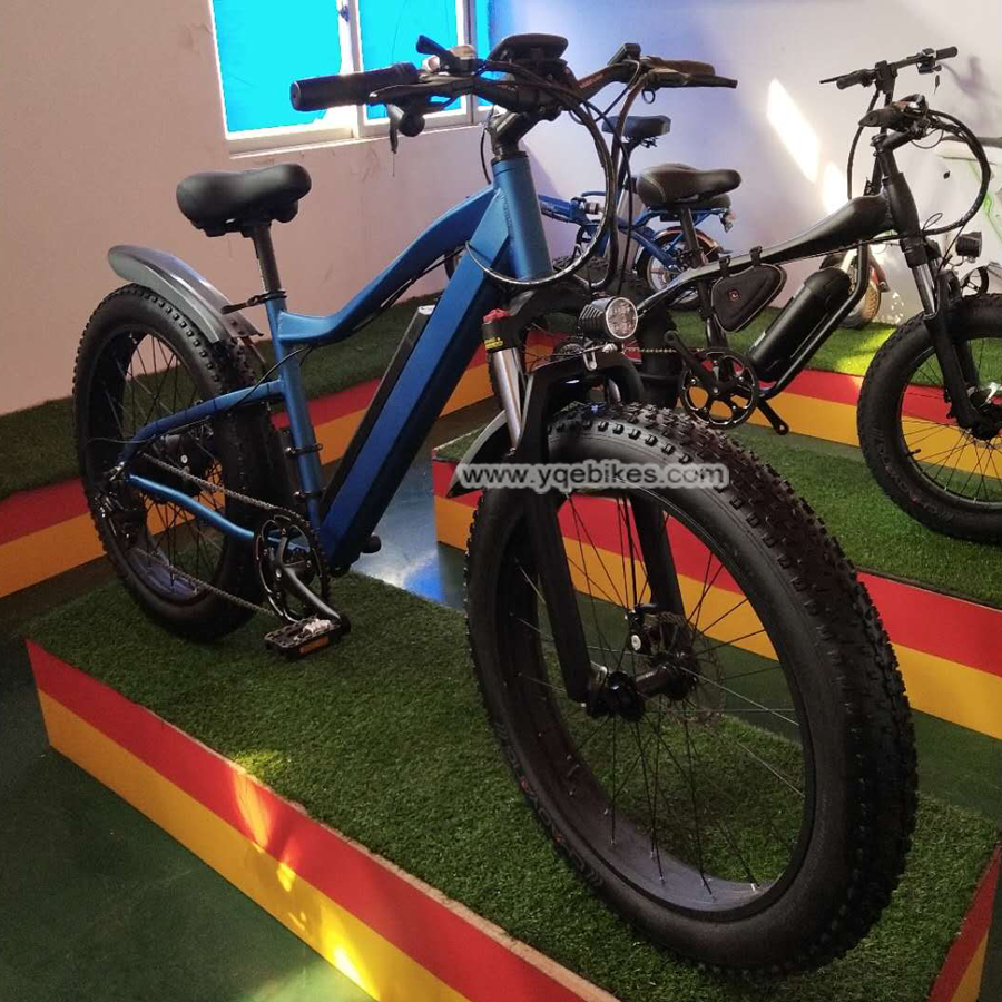 New arrival 26 inch downhill MTB full suspension 48v 1000W cheap electric mountain bike electric bicycle ebike from Guangdong