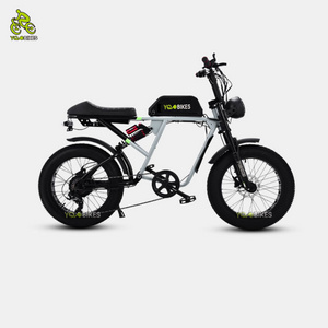 YQEBIKES Super Fashion 48V750W Electric Fat Mountain Bikes 73 Long Range Retro Electric Bicycle Bicicletas Dirt E Bike for Sale