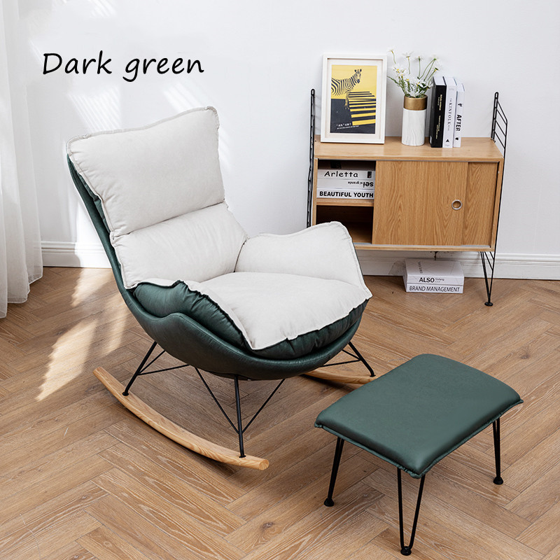 Hot sale modern living room rocking chair fabric soft bag comfortable recliner recliner chair