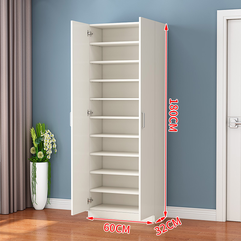 Balcony shoe cabinet home entrance large capacity solid wood shoe rack shoe cabinet storage cabinet