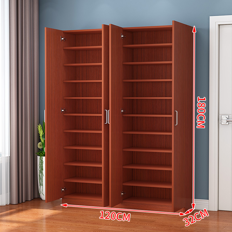 Balcony shoe cabinet home entrance large capacity solid wood shoe rack shoe cabinet storage cabinet