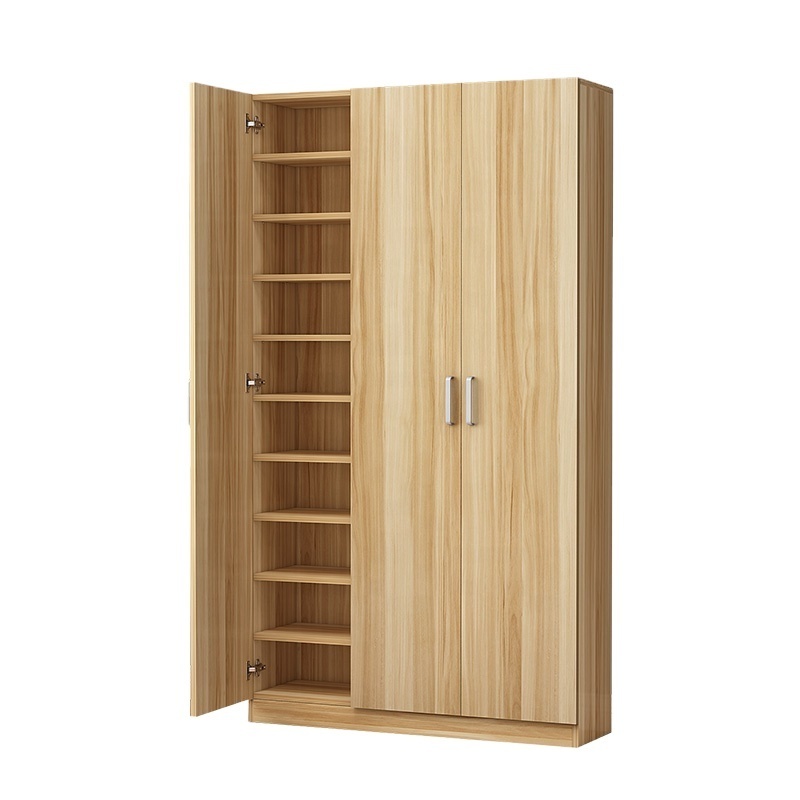 Balcony shoe cabinet home entrance large capacity solid wood shoe rack shoe cabinet storage cabinet