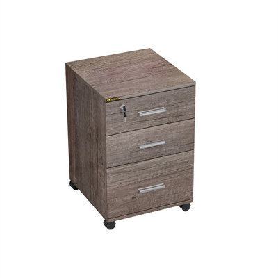 YQ FOREVER Drawer Rolling Wood File Cabinet with Locking Wheels Mobile Wooden Storage Filing Cabinets